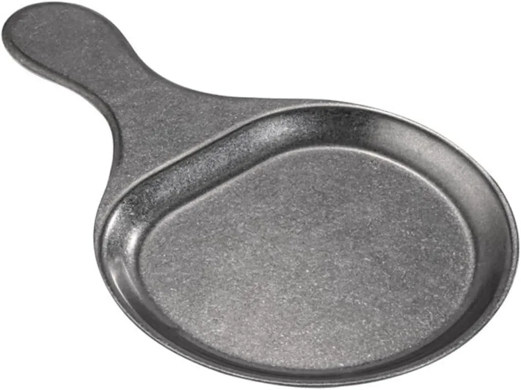 Stainless Steel Dinnerware Pancake Griddle Plate Tortilla Pan Metal Plate Outdoor Camping Use