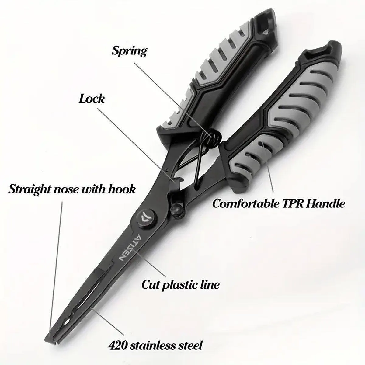 Stainless Steel Fishing Forceps Set Multi-Function Fish Controller Hook Remover