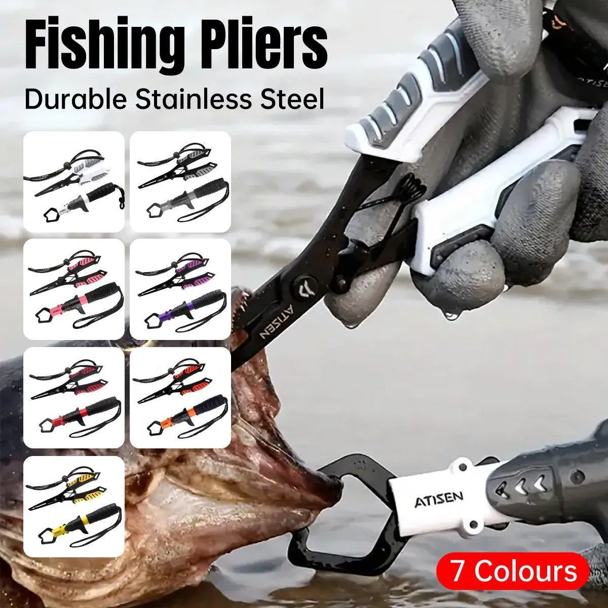 Stainless Steel Fishing Forceps Set Multi-Function Fish Controller Hook Remover