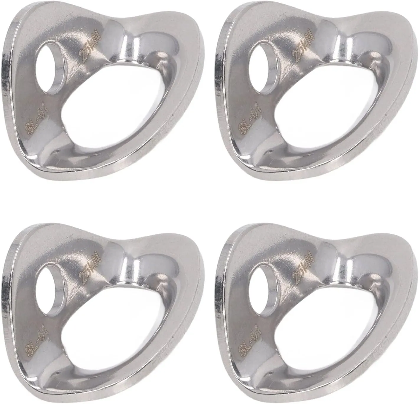Stainless Steel Lightweight Rock Climbing Hanger Anchors for Cave Exploration - 10Pcs Climbing Accessories for Engineering