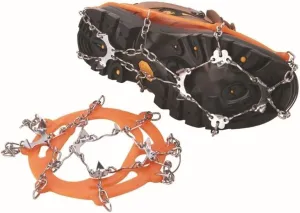 Stainless Steel Micro Spike Crampons Ice Snow Grips 1 Pair Snow Walk Traction Cleats Ice Cleats Traction Anti-Slip Shoes Ice Gripper for Walking,Jogging, Climbing and Hiking(Black)