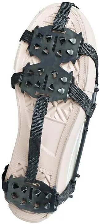 Stainless Steel Micro Spike Crampons Ice Snow Grips 1 Pair Snow Walk Traction Cleats Ice Cleats Traction Anti-Slip Shoes Ice Gripper for Walking,Jogging, Climbing and Hiking(M 35-40)