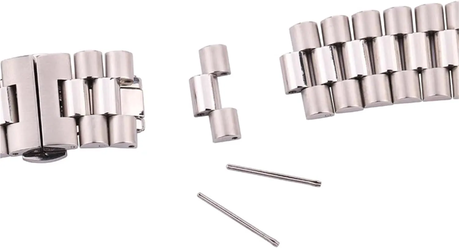 Stainless Steel Strap Metal Replacement Watchbands 16mm 18mm 20mm 21mm 22mm Women Men Universal Band