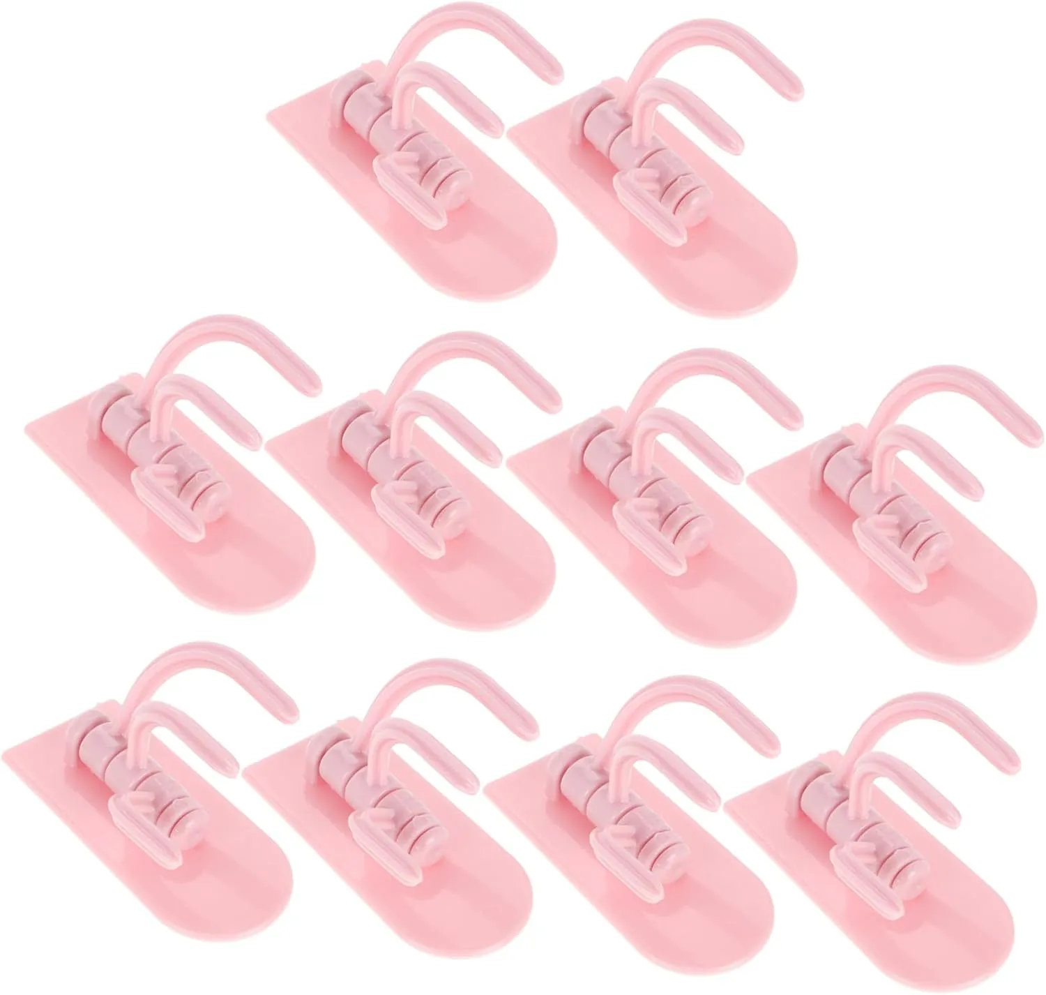 Stainless Steel Wall Hooks for Bathroom Kitchen 3 Hooks Each Quick Adhesive Install Multi-Function Towel Hanger Rack