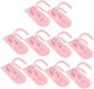 Stainless Steel Wall Hooks for Bathroom Kitchen 3 Hooks Each Quick Adhesive Install Multi-Function Towel Hanger Rack