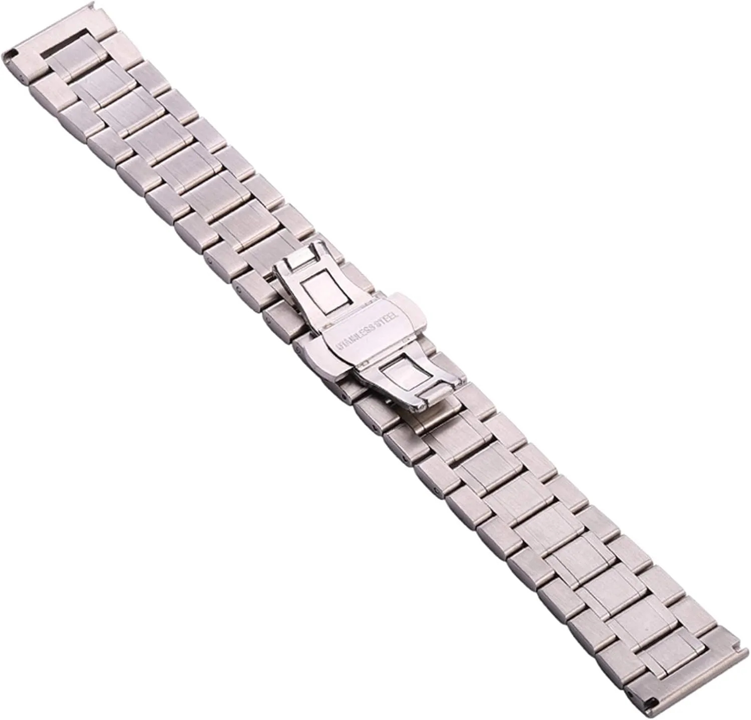 stainless steel watch band 18mm - 24mm women metal watchbands strap wristband butterfly clocks accessories