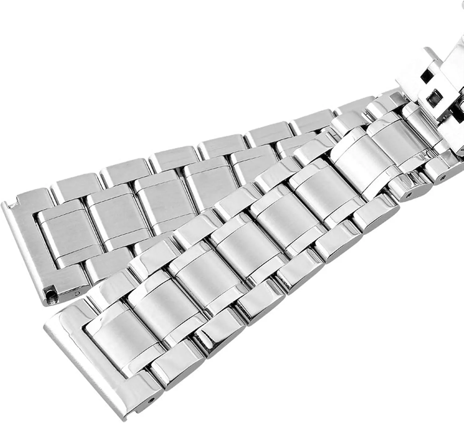 stainless steel watch band 18mm - 24mm women metal watchbands strap wristband butterfly clocks accessories