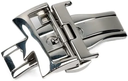 Stainless Steel Watch Clasp for VC Vacheron Watch Strap Buckles Constantin 20mm Silver Metal Pin Butterfly Clasp