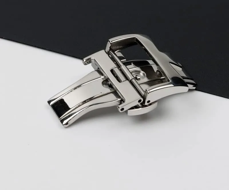 Stainless Steel Watch Clasp for VC Vacheron Watch Strap Buckles Constantin 20mm Silver Metal Pin Butterfly Clasp