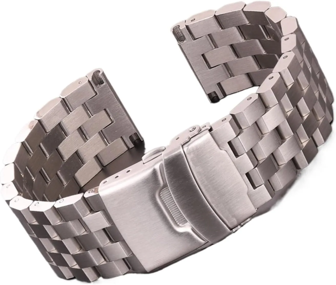 Stainless Steel Watch Strap Bracelet 18mm 20mm 22mm 24mm Women Men Solid Metal Brushed Watchband Compatible with Gear S3 Band Accessories