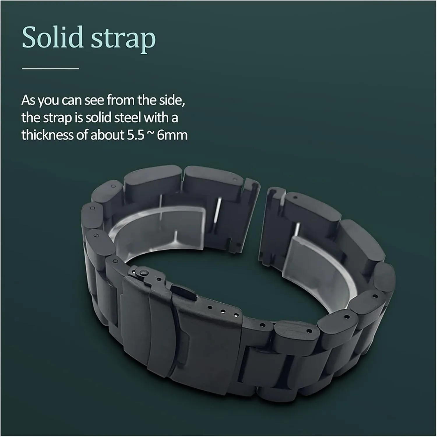 stainless steel watchbands 22mm 24mm 26mm solid thickening metal watch band strap