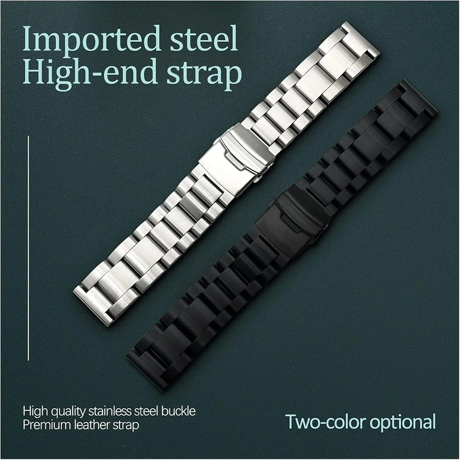 stainless steel watchbands 22mm 24mm 26mm solid thickening metal watch band strap