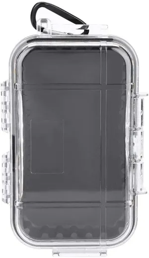 Storage Case - Diving Survival Transport Box with Removable Interior Rubber Cushion - Compatible with Kayak, Hiking, Fishing - Transparent
