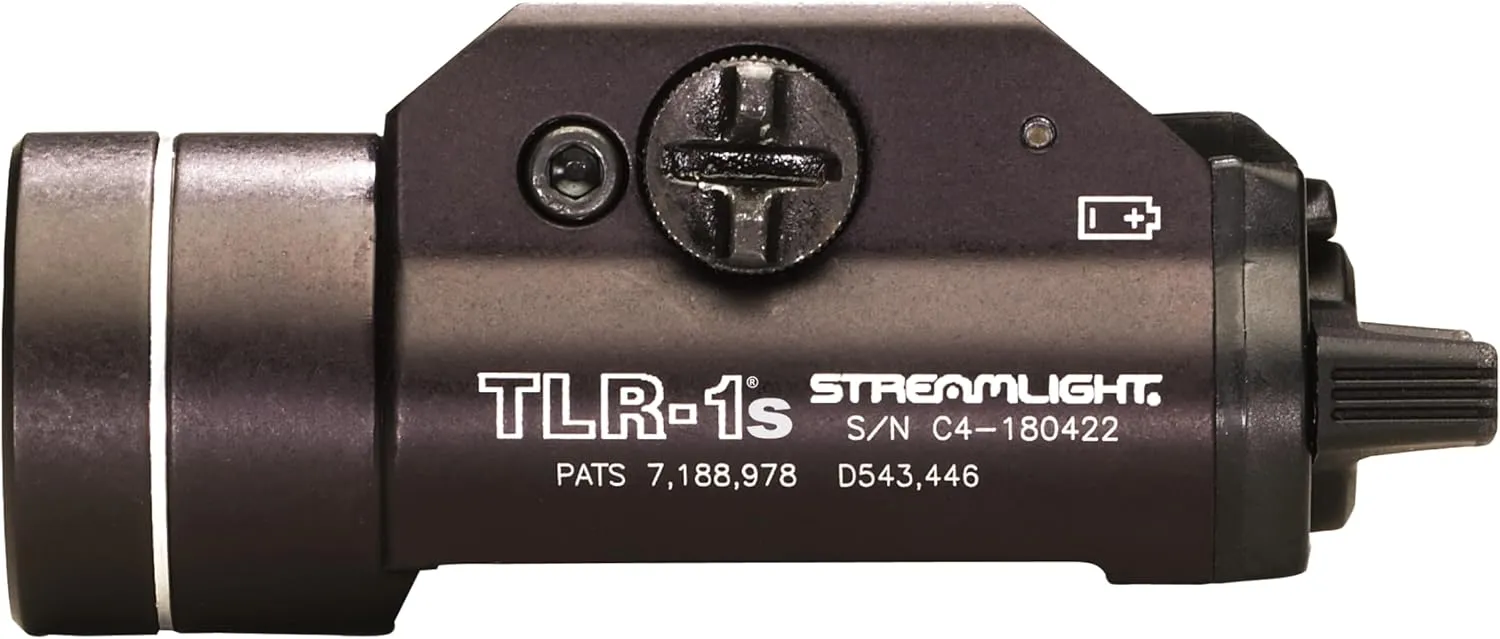 Streamlight 69211 TLR-1s 300-Lumen Weapon Mounted Light with Strobe, Earless Screw and Rail Locating Keys, Black