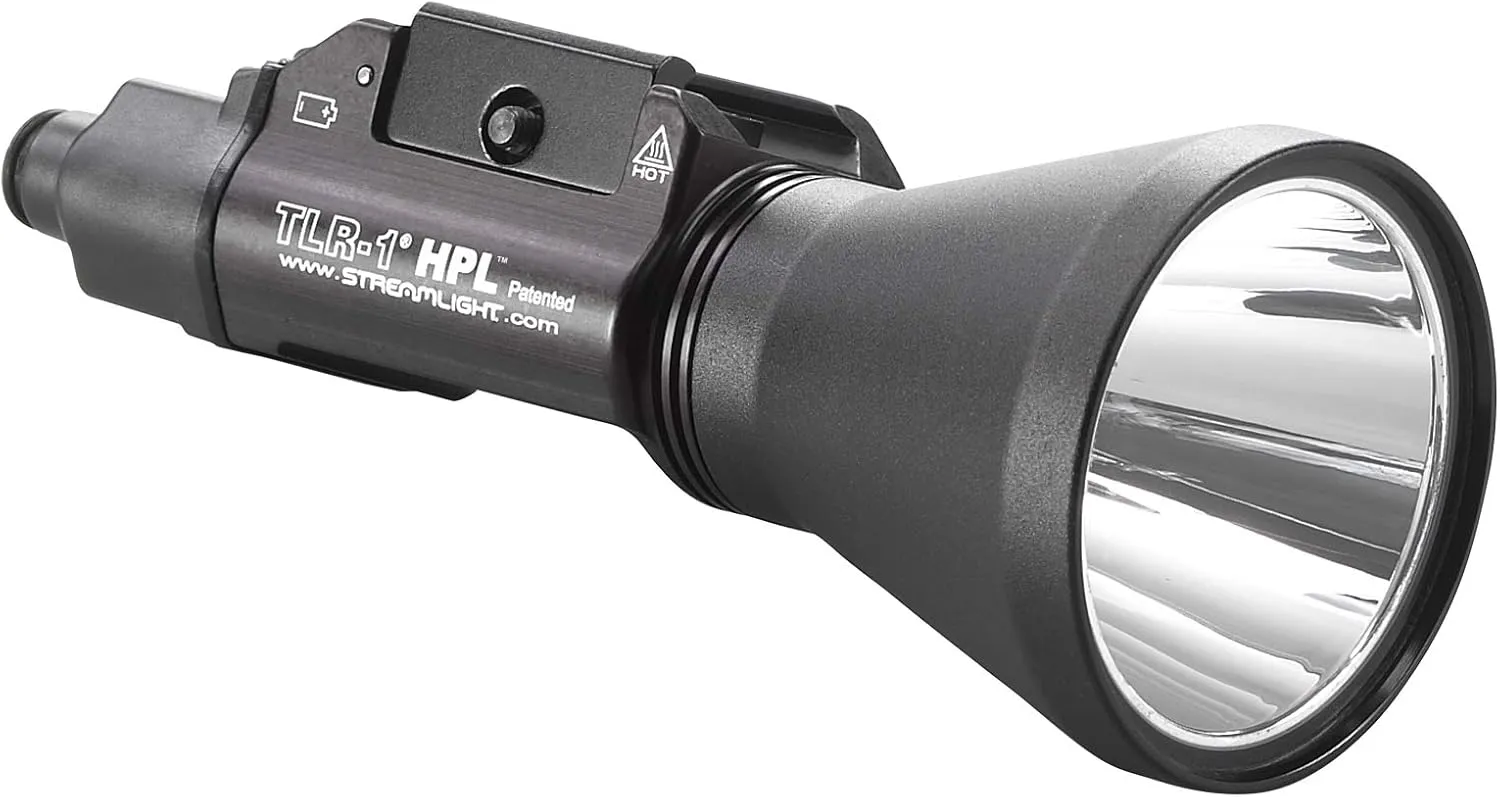 Streamlight 69216 TLR-1 HPL 1000-Lumen High Power Rail-Mount Tactical Gun Light with Remote Door Switch and Remote Pressure Switch, Black