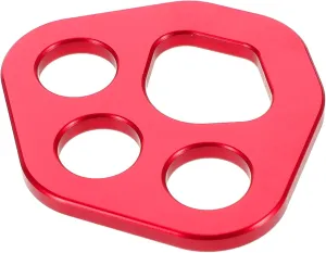 Sturdy Force Divider Plate for Rock Climbing Equipment Lightweight Aluminum Design Four Anchor Points Safety During Outdoor Adventures