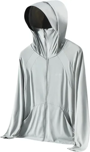Sun Protection UPF50  Ice Feeling Skin Friendly Coat for Women Breathable Commuting Outdoor Hooded Jacket Long Sleeve