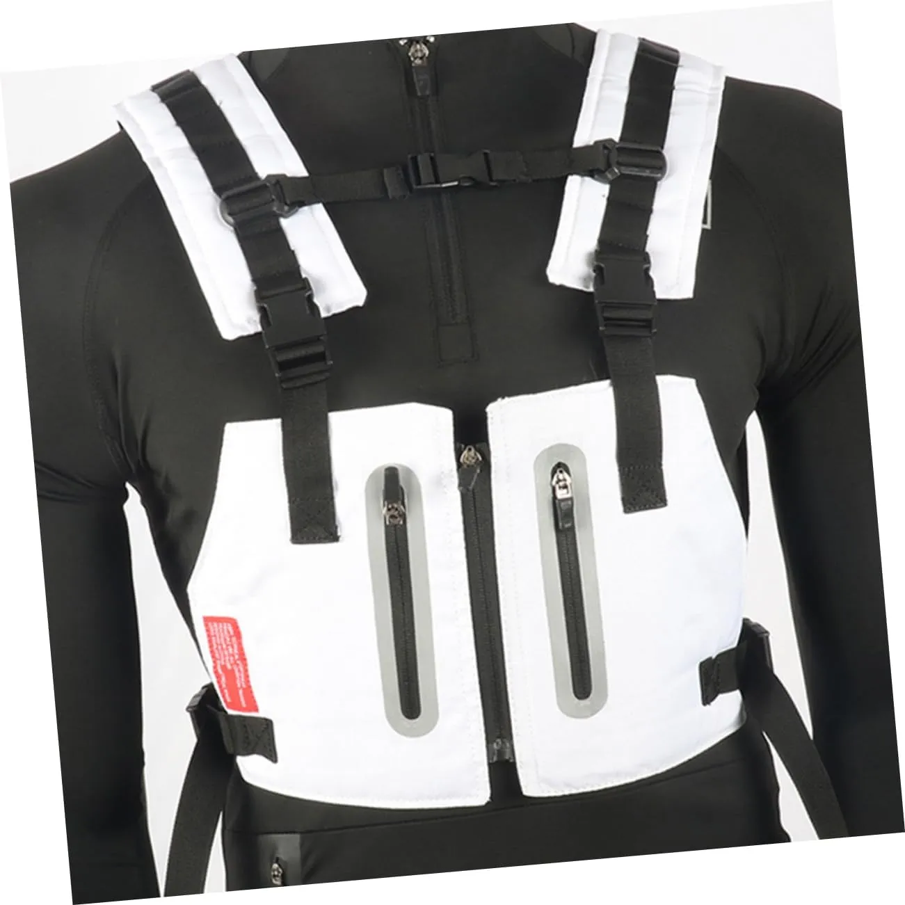 SUPVOX Versatile Outdoor Vest Reflective Running and Cycling Vest Waterproof Pockets and Adjustable Fit