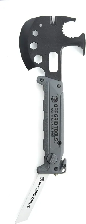 Survival Axe – Aluminum Handle, Steel Head, Ultimate Outdoor Multipurpose Tool, Hatchet Blade, Hammer Head & Claw, Changeable Saw, Steel Glass Breaker, Seat Belt Cutter