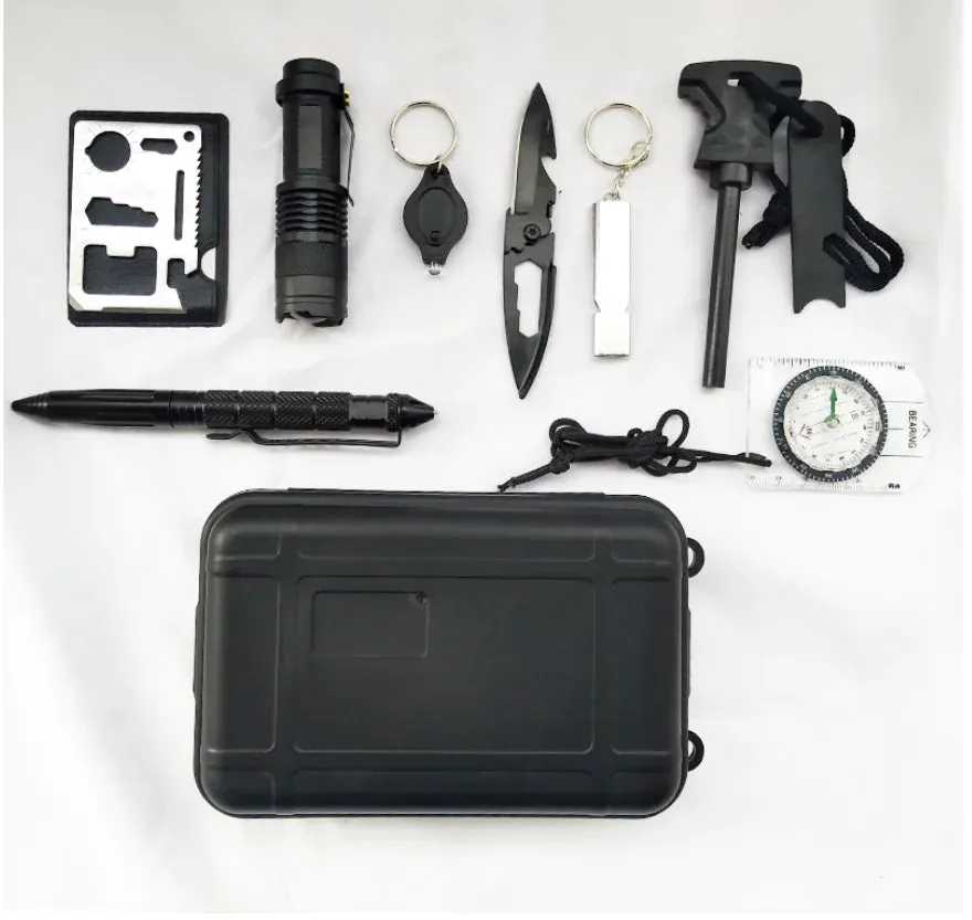 Survival Gear Kit with First Aid Supplies