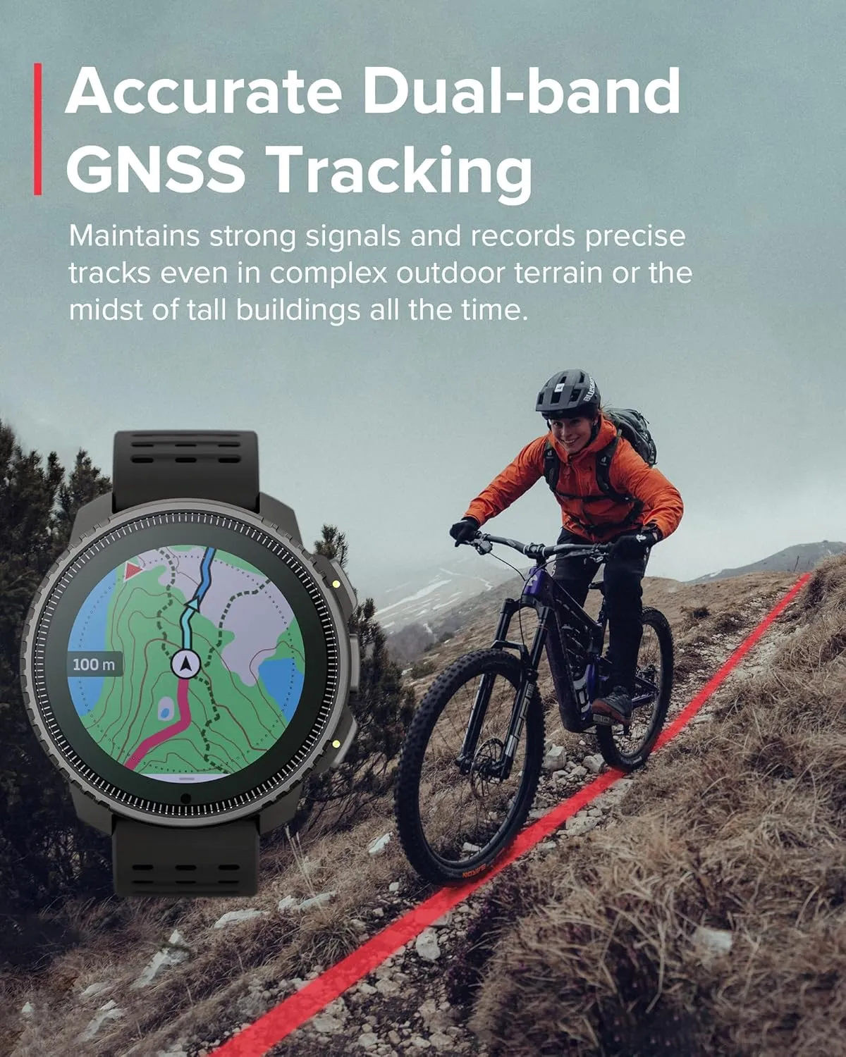 SUUNTO Vertical Titanium Solar GPS Adventure Watch, Dual-Band GNSS, Offline Maps, Solar Charging, 95  Sports Modes, Training Metrics & Recovery Insights