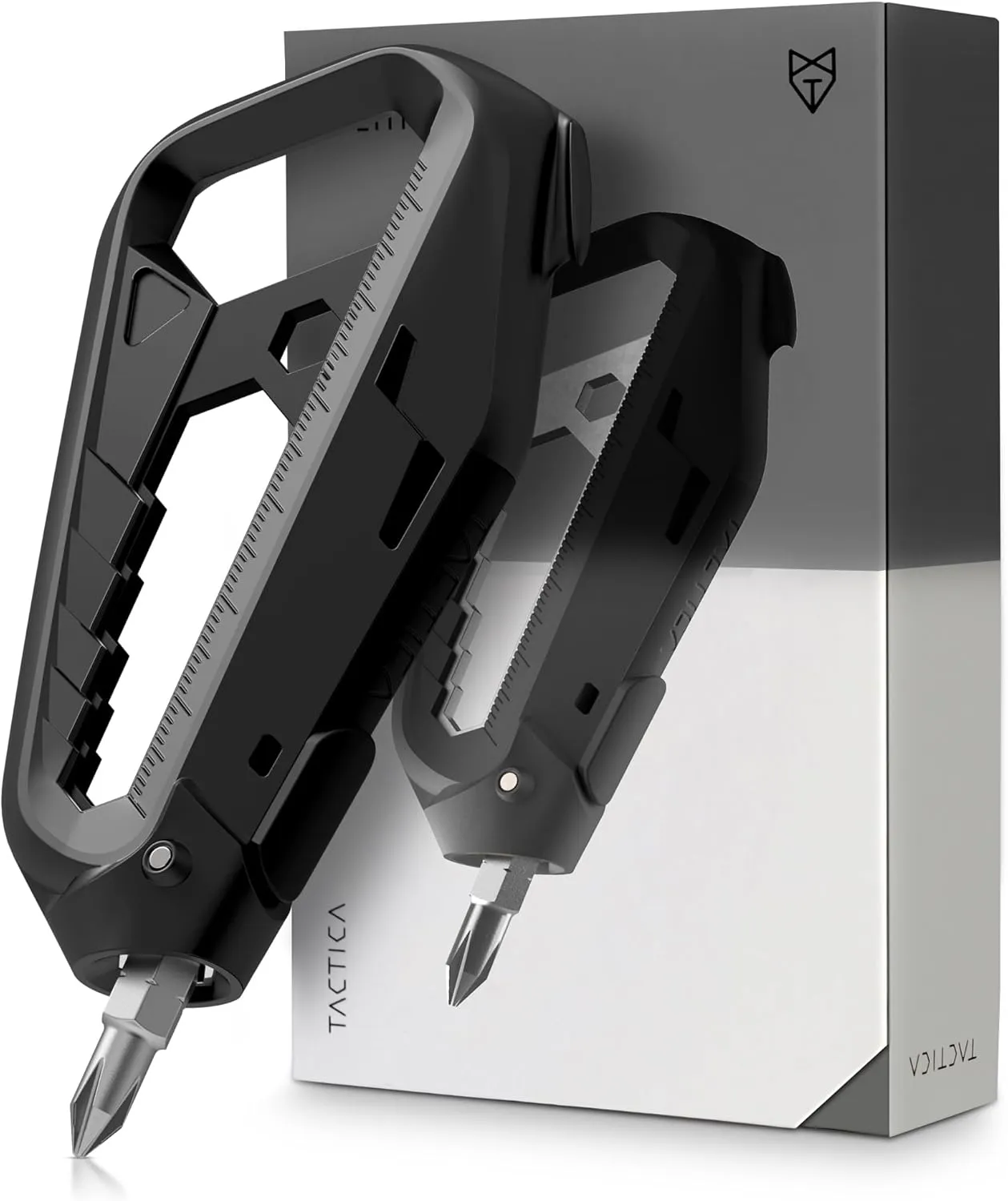 Tactica 17-in-1 Lightweight Composite Multi-Tool with 420C Stainless Core | Magnetic Screwdriver, Universal Wrenches, Bottle Opener, Box Cutter, and More | 40% Lighter Than Titanium Multitool