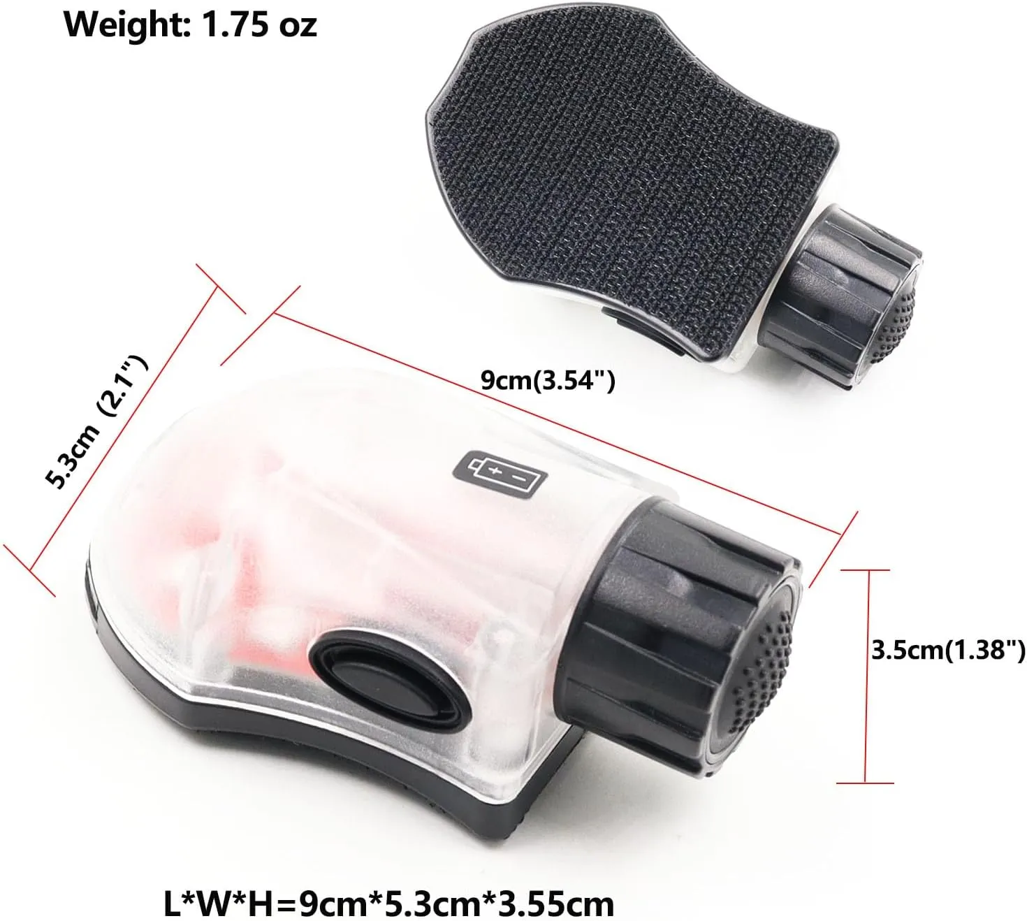 Tactical Helmet Light IR Strobe Military Identification Light with LED Visible Light Constant-on & Strobe Survival Signal Light (Black-Green)