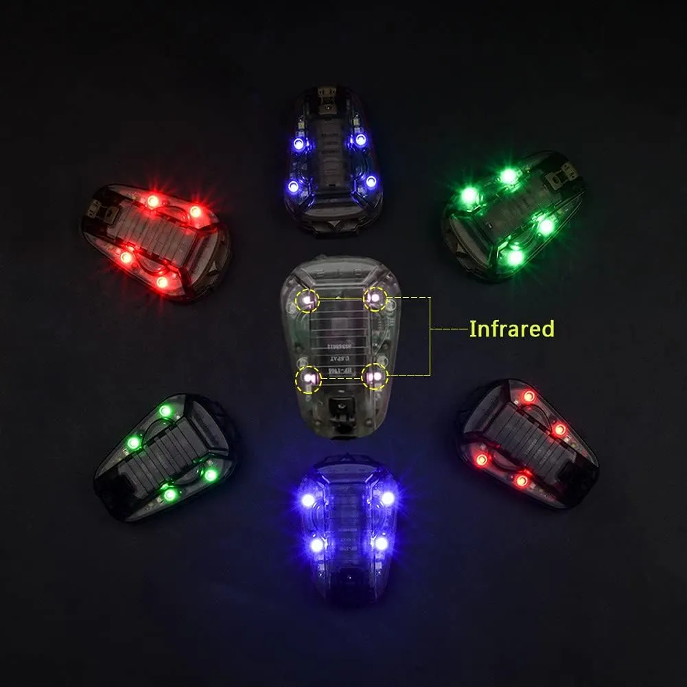 Tactical Helmet Light Signal Light with LED   IR/Strobe Military IFF Helmet Light Flashlight Survival Signal Light for Outdoor Sports