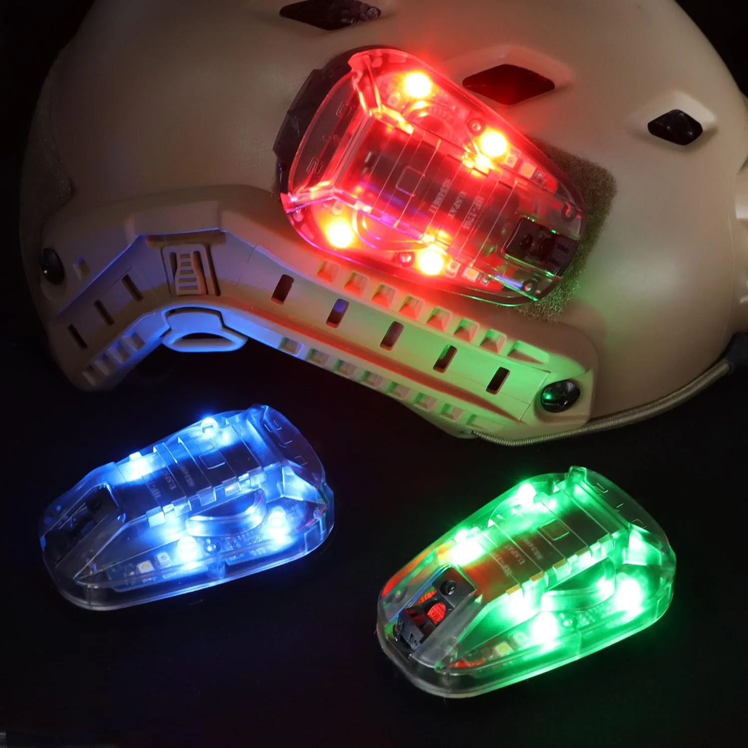 Tactical Helmet Light Signal Light with LED   IR/Strobe Military IFF Helmet Light Flashlight Survival Signal Light for Outdoor Sports