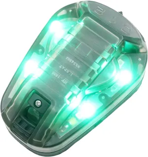 Tactical IR Strobe Helmet Light Military Identification Light with Visible LED   White Strobe Survival Signal Light (Black-Green), EX832