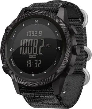 Tactical Watches for Men Digital Outdoor Survival Military Rock Solid Digital Watches with Durable Band, Steps Tracker Pedometer Calories Apache