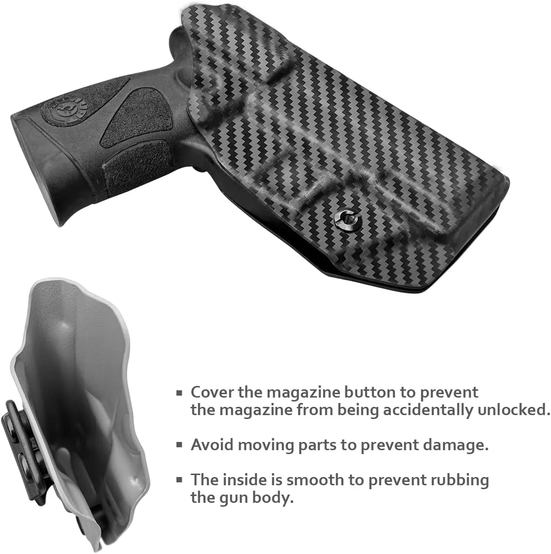 Taurus G3C Holster, Taurus G2C Holster IWB Kydex Holster Taurus G3C / G2C / G2S / PT111 / PT140 9mm/.40 - Inside Waistband Concealed Carry - Adj. Cant Retention - Cover Mag-Button - Widened Entrance - No Wear, No Jitter
