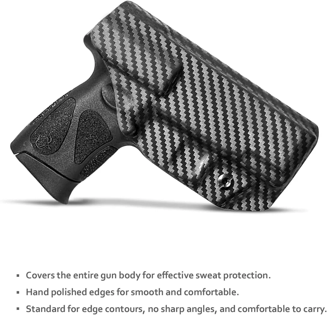 Taurus G3C Holster, Taurus G2C Holster IWB Kydex Holster Taurus G3C / G2C / G2S / PT111 / PT140 9mm/.40 - Inside Waistband Concealed Carry - Adj. Cant Retention - Cover Mag-Button - Widened Entrance - No Wear, No Jitter