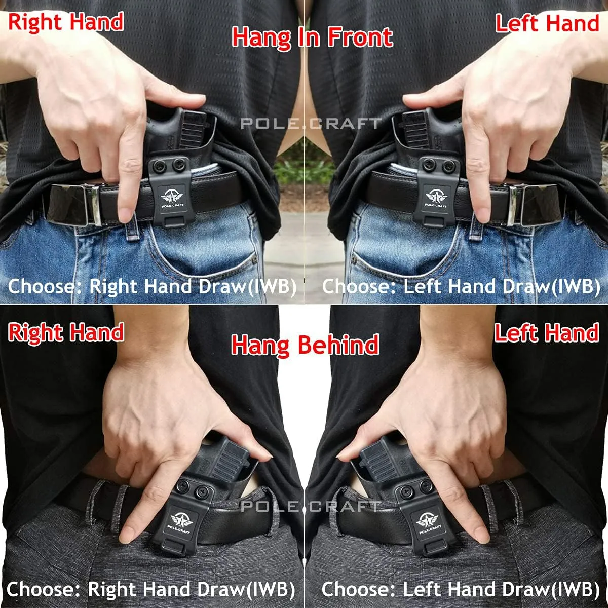 Taurus G3C Holster, Taurus G2C Holster IWB Kydex Holster Taurus G3C / G2C / G2S / PT111 / PT140 9mm/.40 - Inside Waistband Concealed Carry - Adj. Cant Retention - Cover Mag-Button - Widened Entrance - No Wear, No Jitter