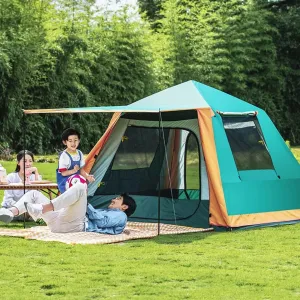 Tents for Camping 4 Person,Outdoor Tent Family Tents for Camping Waterproof 4 Season Tents Big Family Shelter, Festivals Survival Travel, Waterproof Windproof Interesting