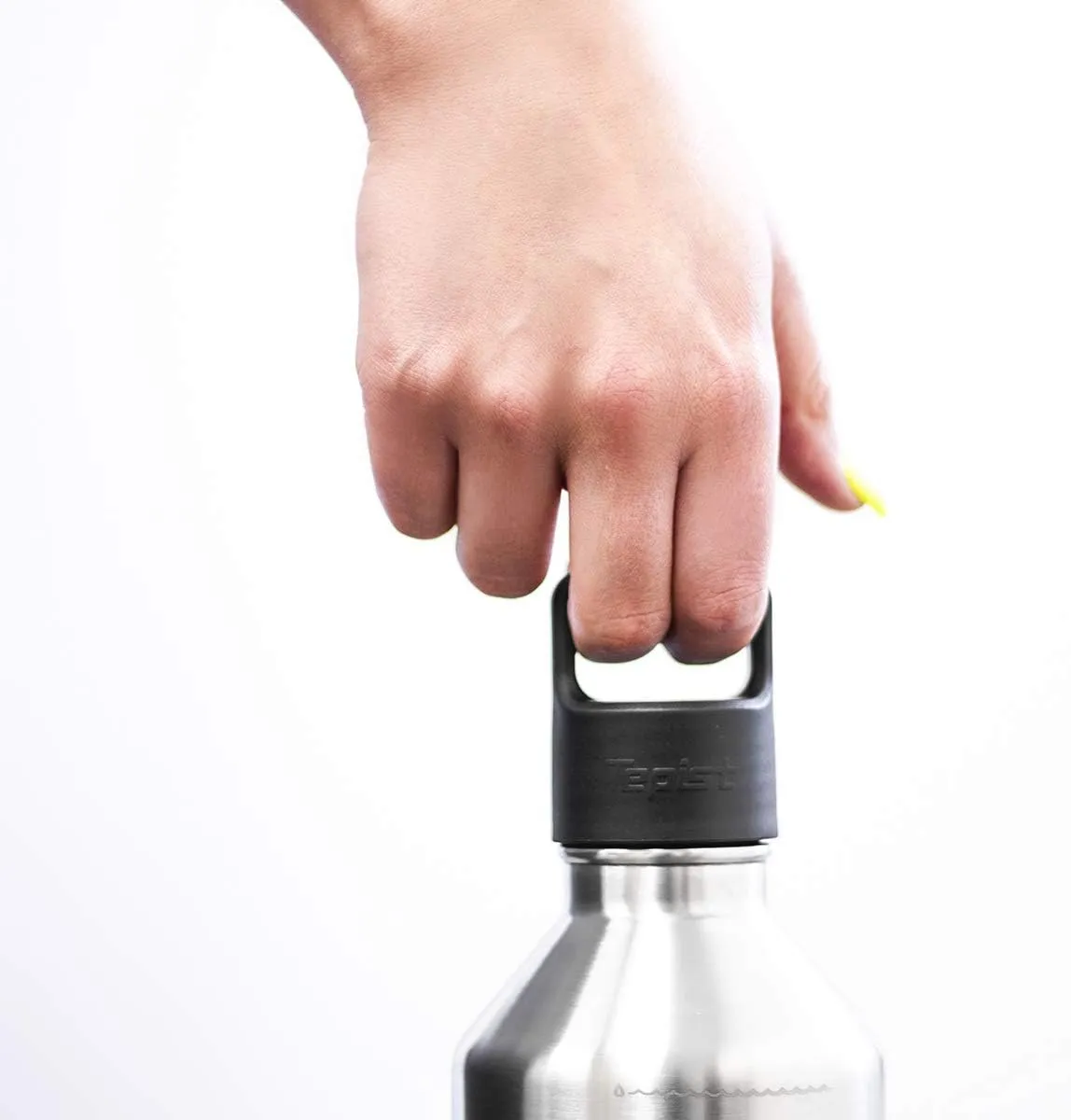 ThirtyO 30oz Stainless Steel Bottle Compatible with Sodastream Machines | Silver | Vacuum Sealed | Double Walled | Leak-Proof | Easy to Carry | Reusable Bottle