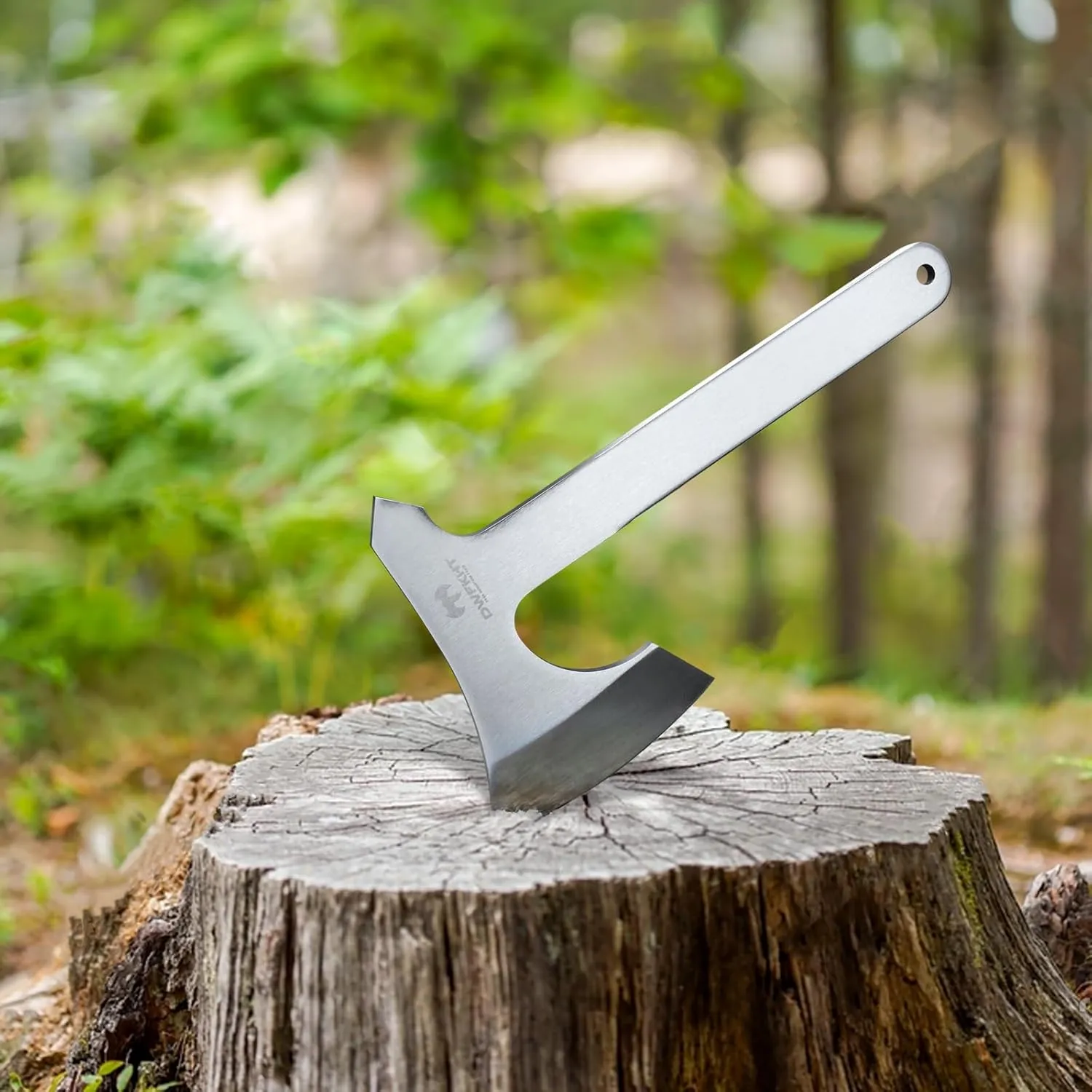 Throwing Axes, 3 Pack 10.2" Throwing Axes and Tomahawks Set Full Tang Stainless Steel with Nylon Sheath, 4.3" Blades Design, Perfect for Axe Throwing Game, Competition and Recreation