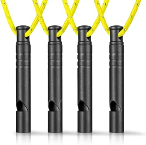 TISUR Titanium Emergency Whistle,120db Safety Whistle with Lanyard,Outdoor Survival Small Whistle for Life Saving,Hiking,Pets Training,Coach Sports