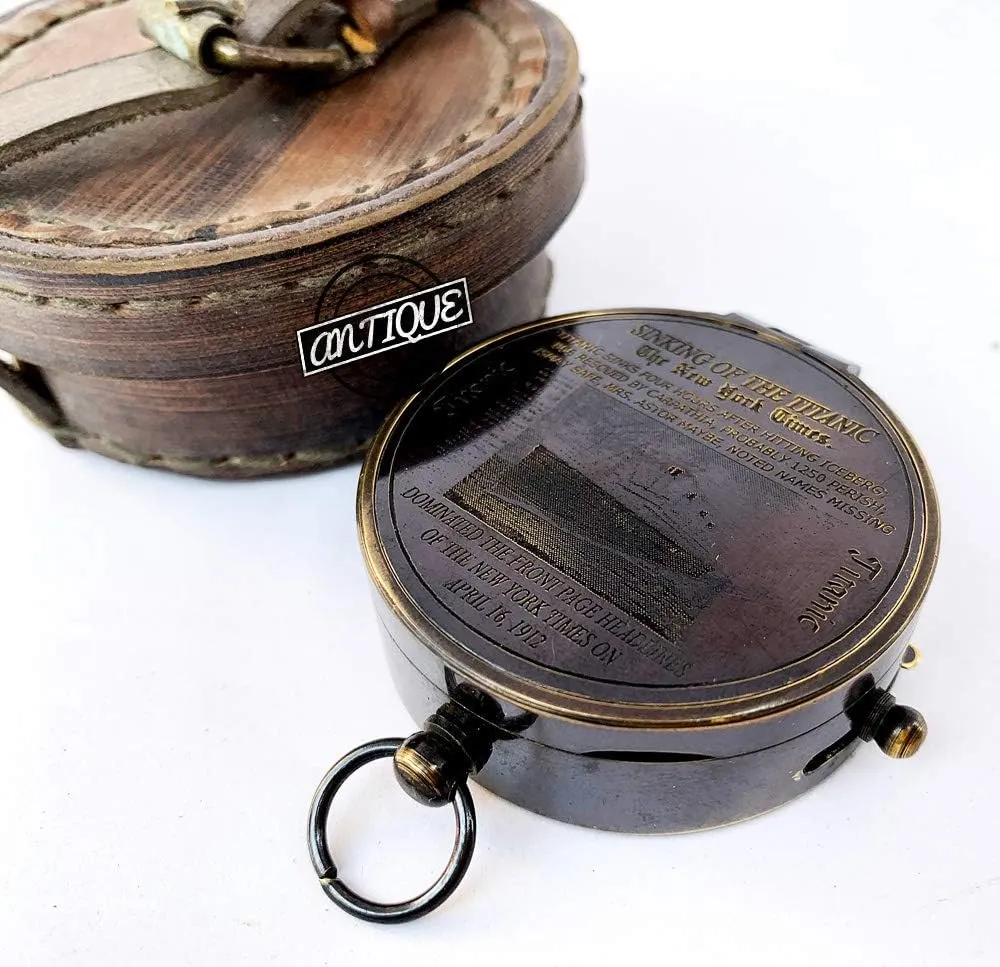 Titanic Sinking Printed DIAL Compass Working Magnetic Needle Navigation Boating Tool Marine Gifts