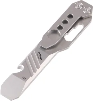 Titanium EDC Pry Bar Multi Tool with Wrench Bottle Opener Clip Function