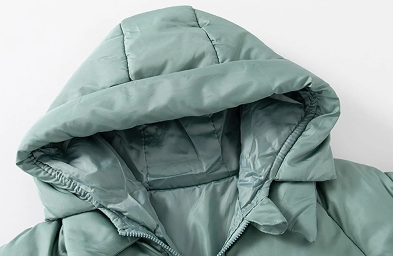 Toddler Baby Boys Girls Solid Lightweight Packable Puffer Jacket with Hood Kids Winter Coat Infant Padded Down Jacket