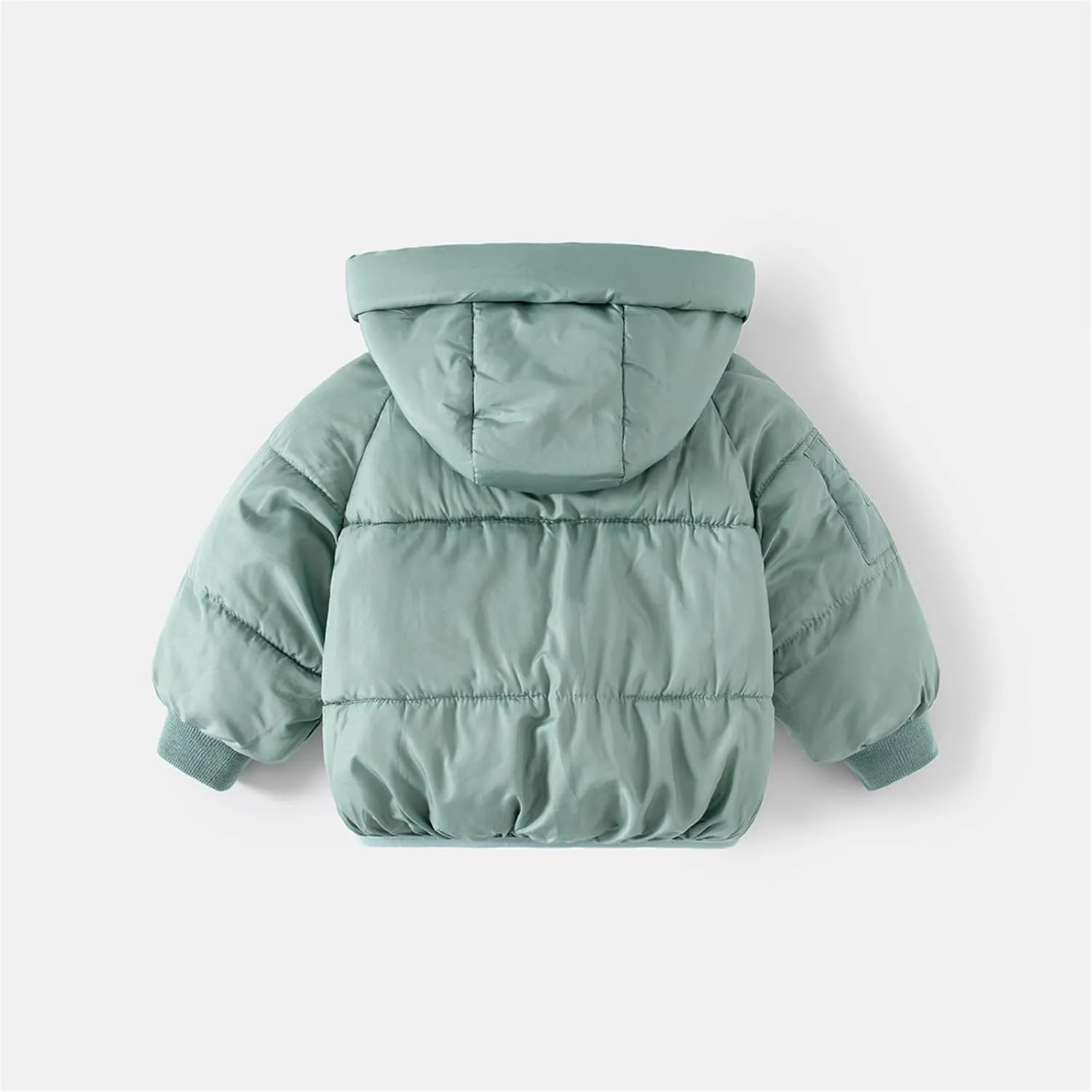 Toddler Baby Boys Girls Solid Lightweight Packable Puffer Jacket with Hood Kids Winter Coat Infant Padded Down Jacket
