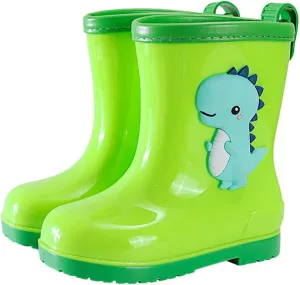 Toddler Kids Children Rain Boots Boys Girls Baby Cartoo𝐧 Animals Waterproo𝐟 Shoes Non Slip Rubber Toddler Snow Boot