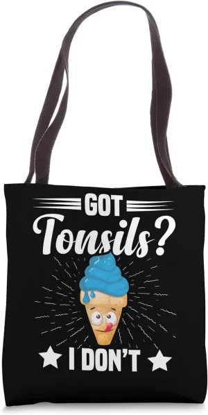 Tonsillectomy Recovery Tonsil Removal Tonsillitis Surgery Tote Bag