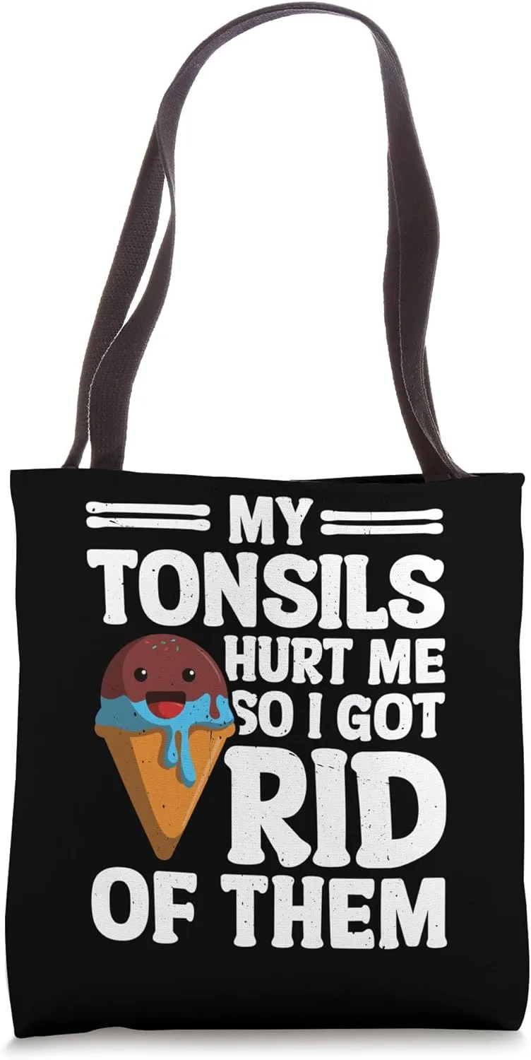 Tonsillectomy Tonsillitis Removal Tonsil Surgery Recovery Tote Bag