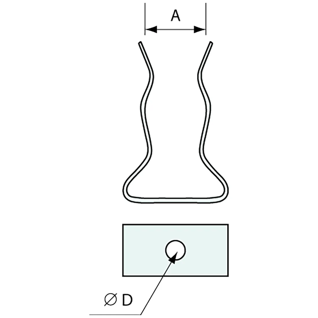 Tool Clip Stainless Steel 10mm to 12mm
