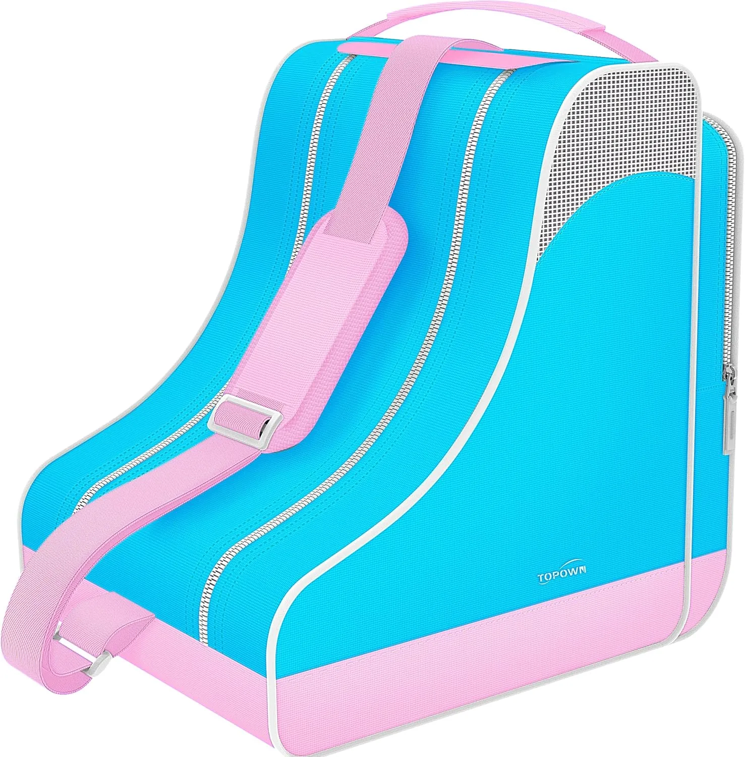 TOPOWN Premium Ice Skate and Roller Skate Bag - Men, Women, Child/Adult Up to Size 12(US)
