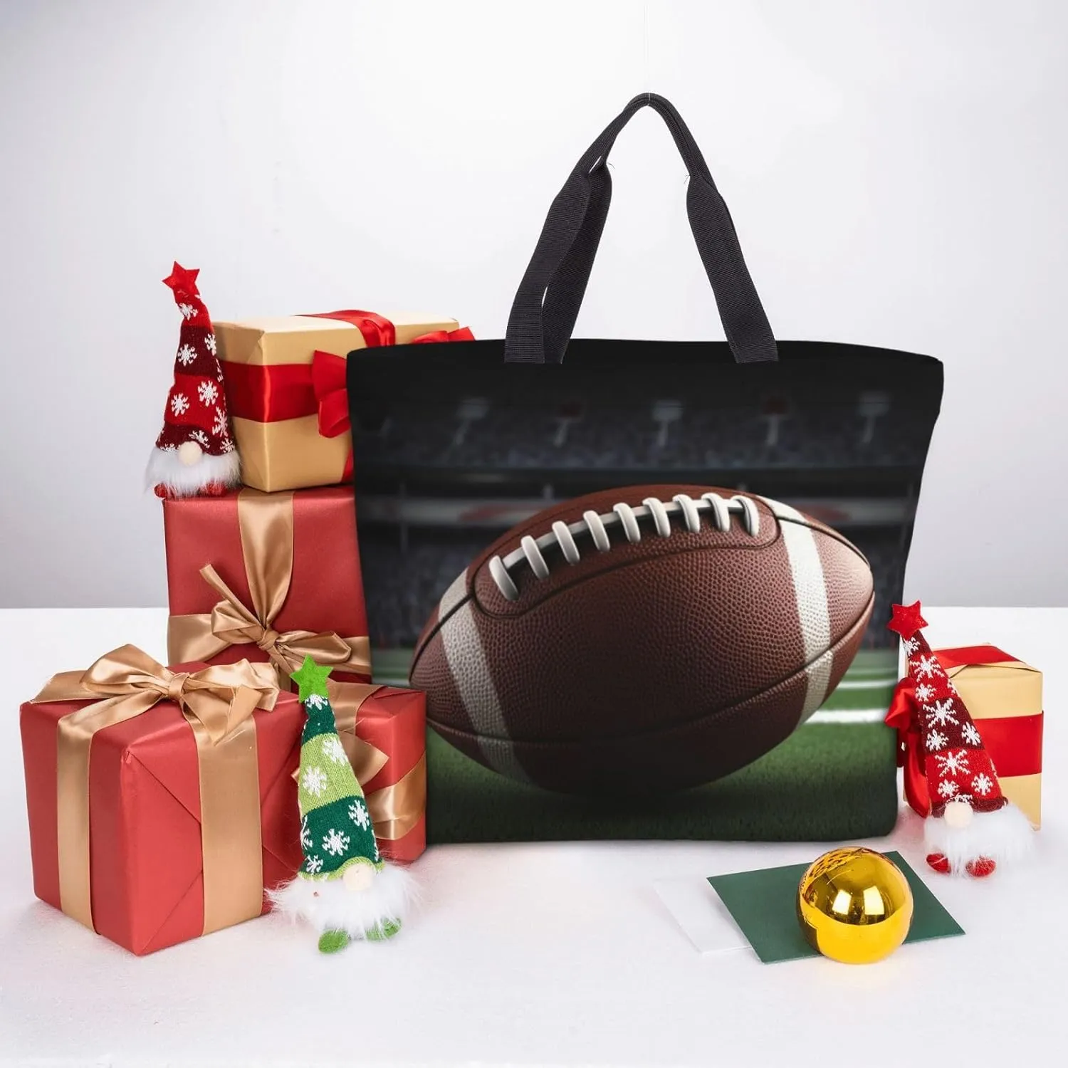 Tote Bag for Women Basketball On Fire Shoulder Bag with Zipper Handbag Large Capacity Reusable Grocery Bag