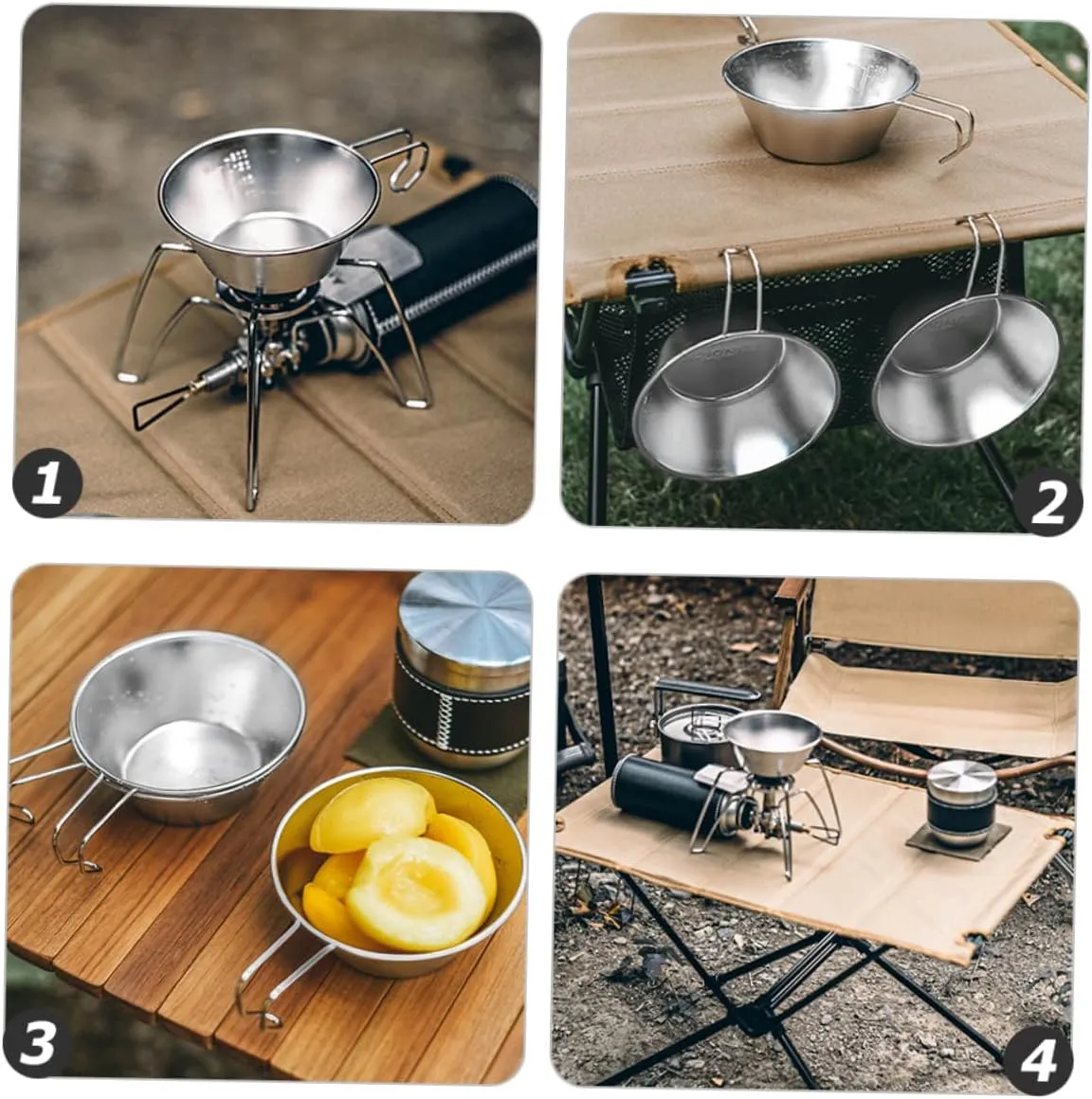 Toyvian Convenient Makgeolli Bowl Compact Water Cup for Camping Hiking and Picnics Durable Outdoor Accessory