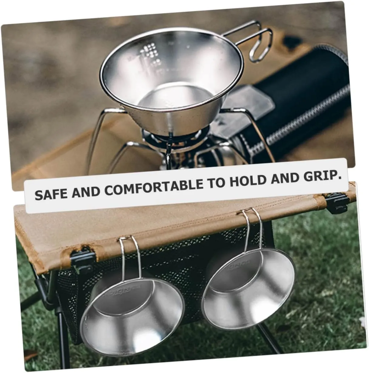 Toyvian Convenient Makgeolli Bowl Compact Water Cup for Camping Hiking and Picnics Durable Outdoor Accessory